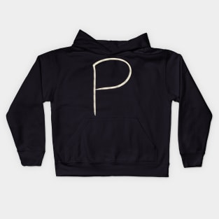 Hand Drawn Letter P Kids Hoodie